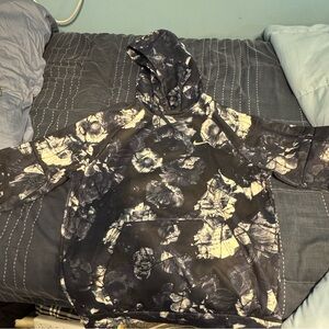 Nike Black and White Floral Men's Sweater